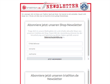 Tablet Screenshot of newsletter.triathlon.de